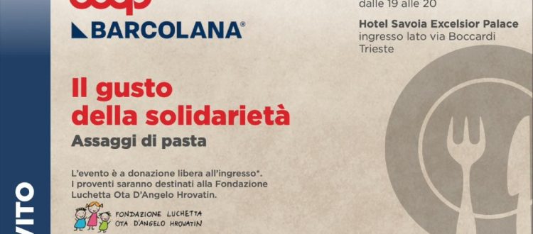 coop cena Barcolana Fondazione Luchetta